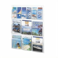 Hot Sale ๐ Safco Clear2c 6 Magazine And 6 Pamphlet Display ๐