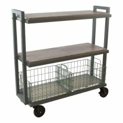 Coupon 🌟 Atlantic Inc Atlantic Narrow Large Metal And Wire Cart System 3-Tier In Green ✨