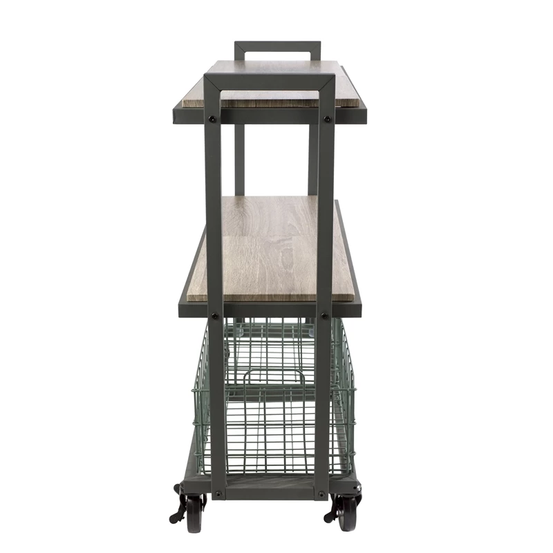 Coupon 🌟 Atlantic Inc Atlantic Narrow Large Metal And Wire Cart System 3-Tier In Green ✨ - Image 3