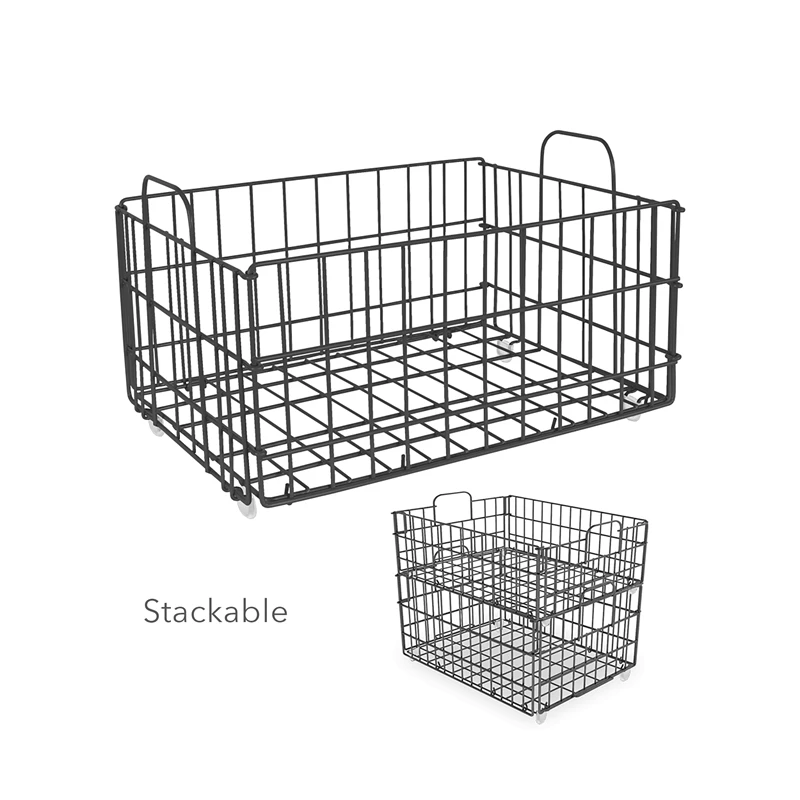 New 🤩 Atlantic Inc Atlantic Narrow XLarge Metal And Wire Cart System 4-Tier In Black ⌛ - Image 11