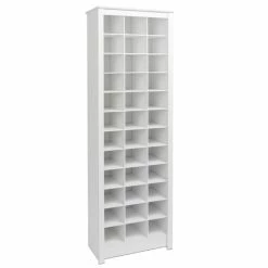 Cheap 😍 Pemberly Row 36 Cubby 👟 Shoe Storage Cabinet In White ⌛