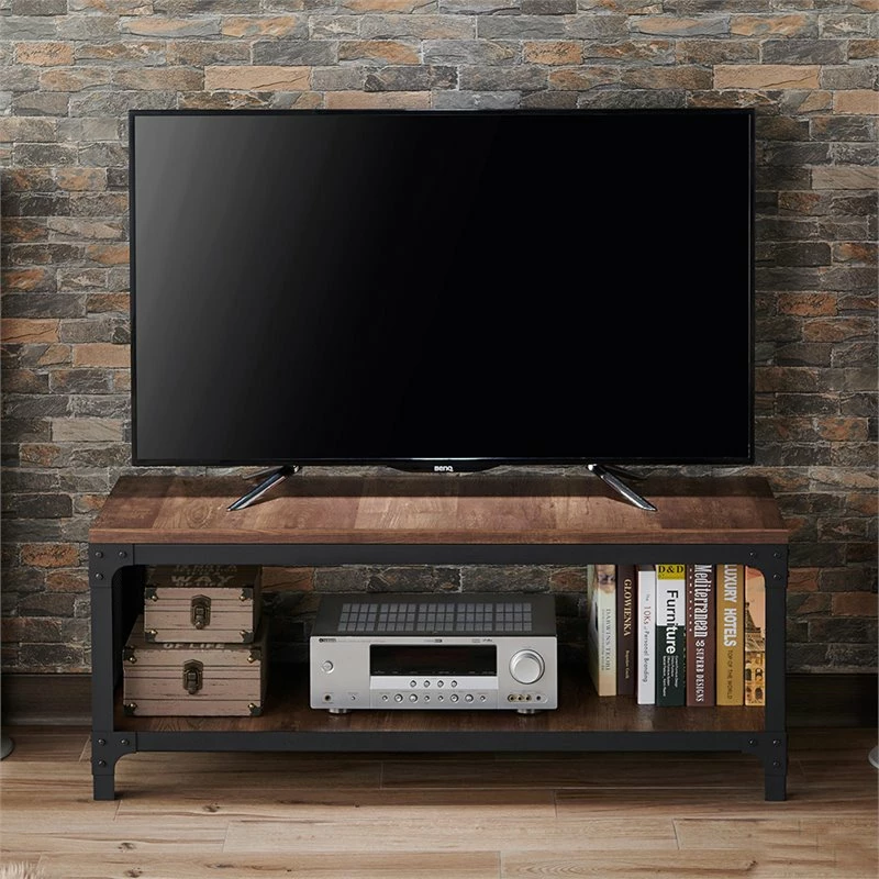 Deals ⌛ Furniture Of America Herk Industrial Wood Multi Purpose Bench In Reclaimed Oak 💯 - Image 3