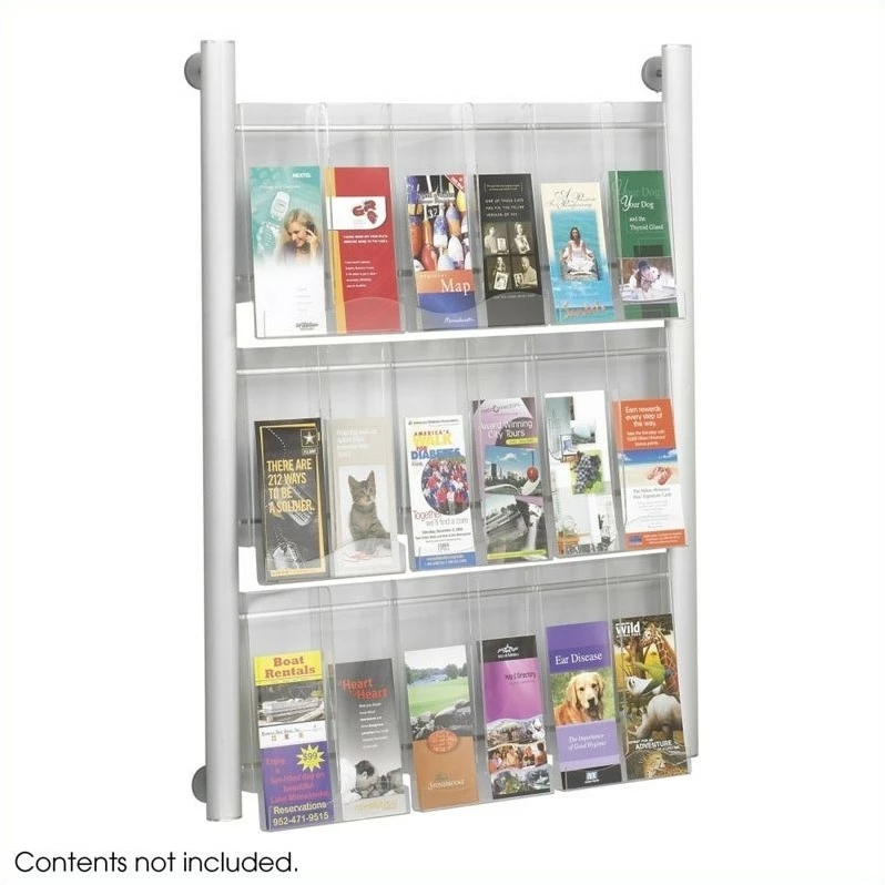 Cheapest โจ Scranton & Co 9 Pocket Magazine Rack In Silver ๐ฏ - Image 2