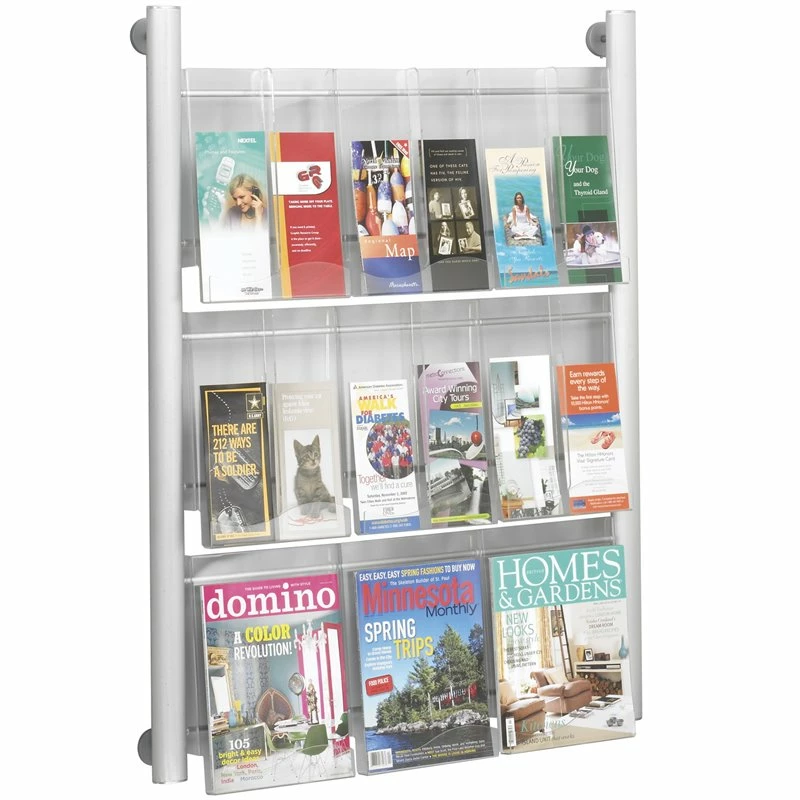Cheapest โจ Scranton & Co 9 Pocket Magazine Rack In Silver ๐ฏ