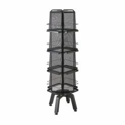 Flash Sale 🛒 Safco Onyx Steel Mesh Rotating Magazine Stand 5580BL 16 Pocket Black ✨