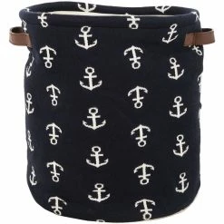 Best Pirce ๐ Safavieh Anchor Kids Storage Bin In Navy And White ๐