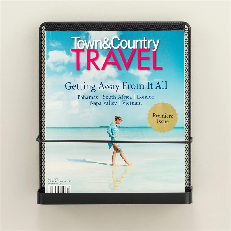 Outlet ๐ฅ Safco Onyx Wall Mount Single Pocket 5591BL Black ๐ - Image 3