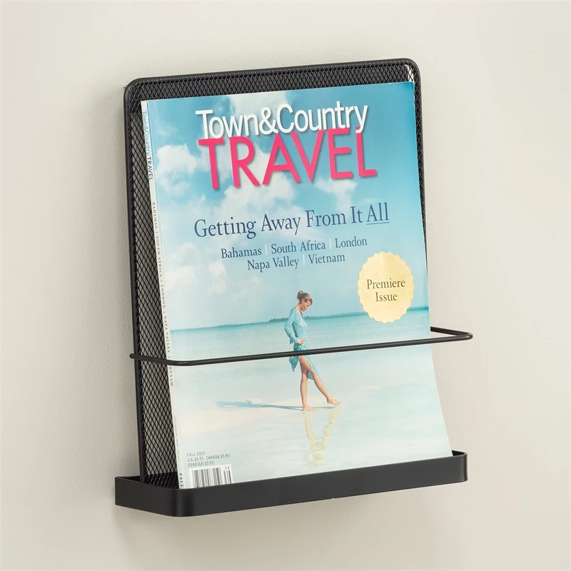 Outlet ๐ฅ Safco Onyx Wall Mount Single Pocket 5591BL Black ๐ - Image 4