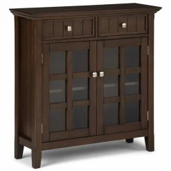 Best reviews of 👏 Simpli Home Acadian Wood 36" Transitional Entryway Cabinet In Natural Brown ✨