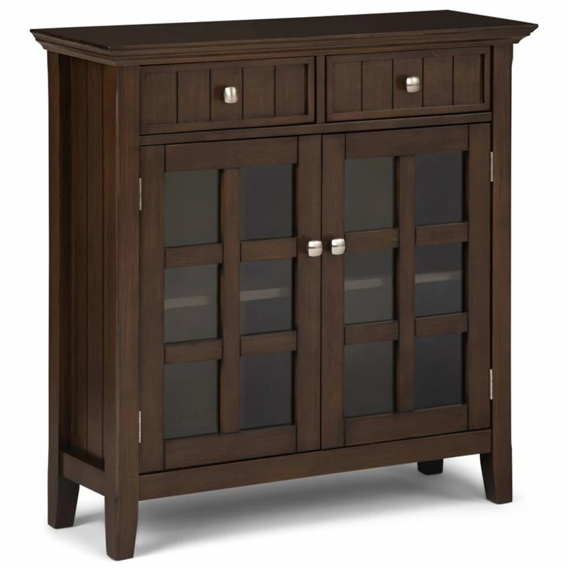 Best reviews of ๐ Simpli Home Acadian Wood 36" Transitional Entryway Cabinet In Natural Brown โจ