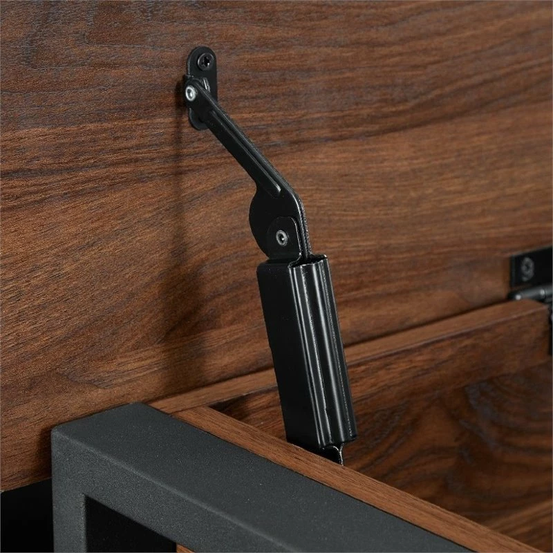 Promo ⭐ Walker Edison 48" Modern Farmhouse Wood Storage Bench In Dark Walnut 👏 - Image 6