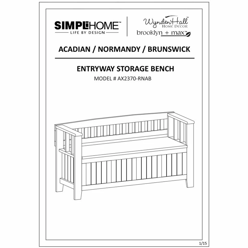 Top 10 🌟 Simpli Home Acadian Wood 48" Transitional Entryway Bench In Rustic Natural Brown 🔥 - Image 8