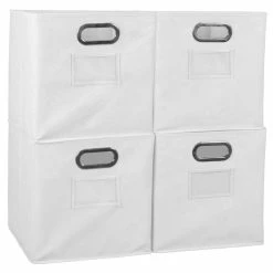 Top 10 โญ Niche Cubo Set Of 4 Foldable Fabric Storage Bins- White โ