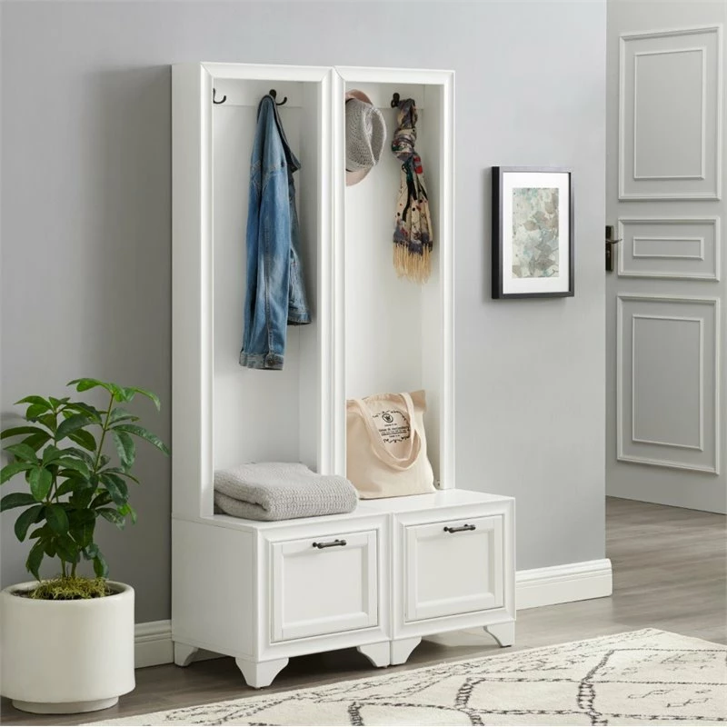 Deals 💯 Crosley Furniture Crosley Tara 2 Piece Entryway Set In Distressed White 💯 - Image 2