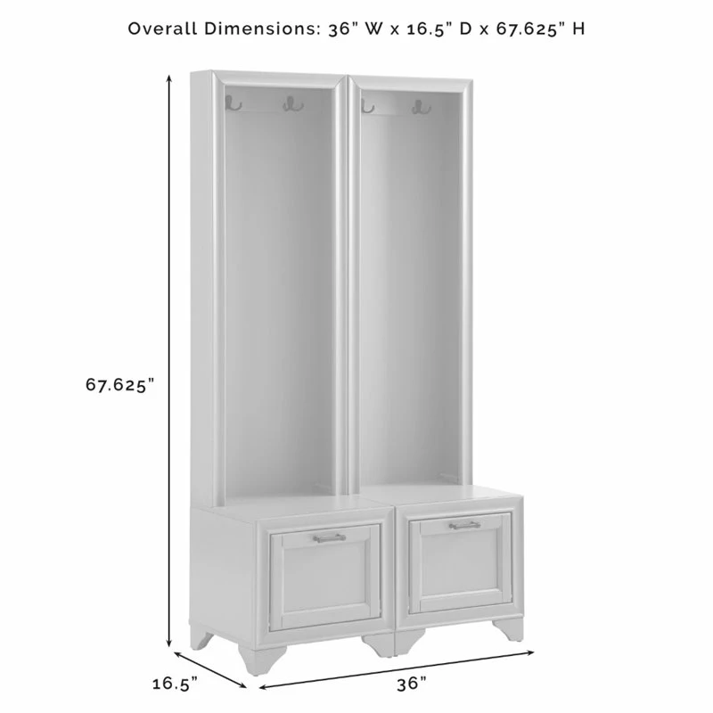 Deals 💯 Crosley Furniture Crosley Tara 2 Piece Entryway Set In Distressed White 💯 - Image 10