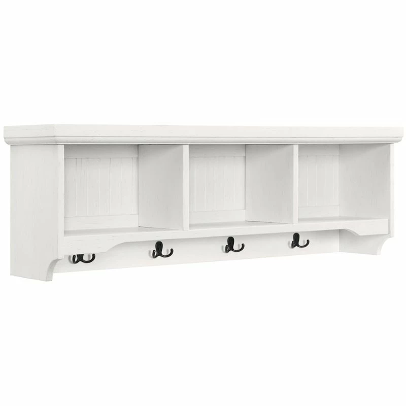 Cheapest ๐ Pemberly Row Storage Shelf In Distressed White ๐งจ