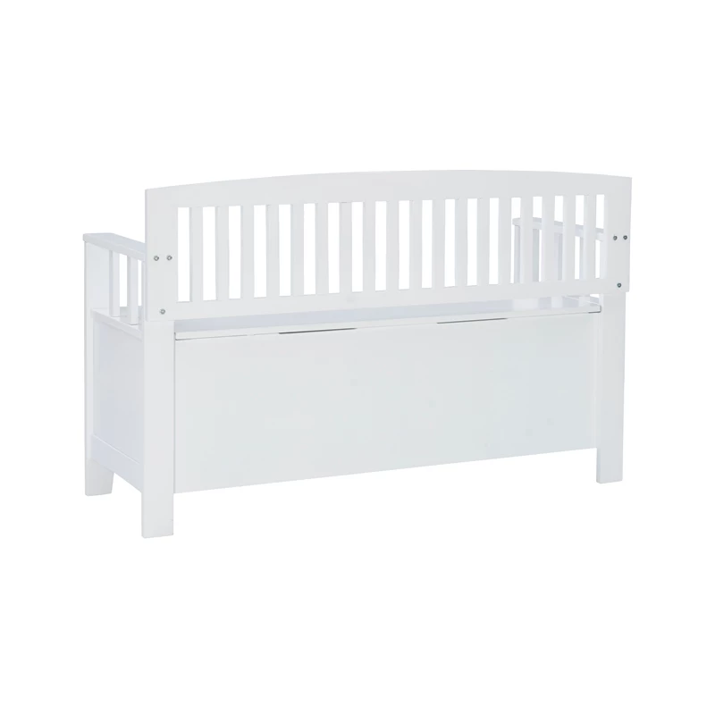 Best reviews of ๐ Linon Cynthia Wood Storage Bench In White โญ - Image 5
