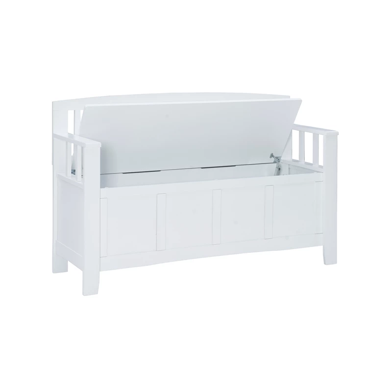 Best reviews of ๐ Linon Cynthia Wood Storage Bench In White โญ - Image 8