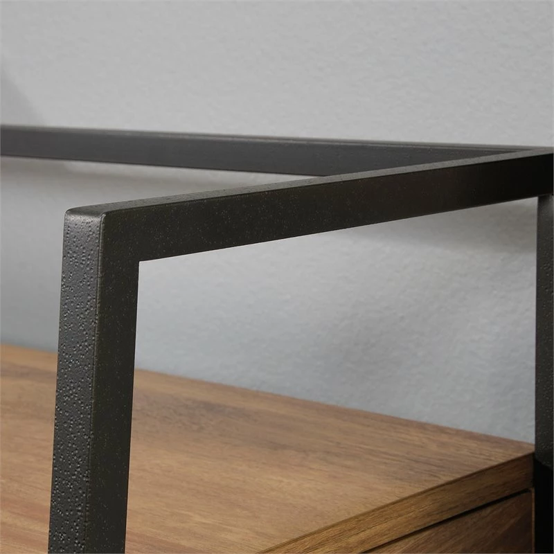 New 😉 Sauder North Avenue Engineered Wood Entryway Storage Bench In Sindoori Mango 😍 - Image 3