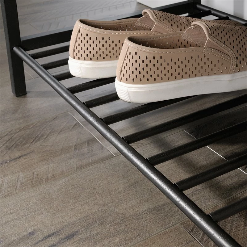 New 😉 Sauder North Avenue Engineered Wood Entryway Storage Bench In Sindoori Mango 😍 - Image 12