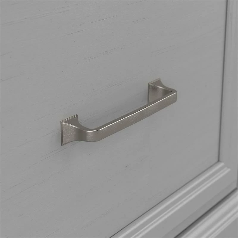 Cheap 😉 Kathy Ireland Home By Bush Furniture Woodland 40W 👟 Shoe Storage Bench With Doors In Cape Cod Gray - Engineered Wood 🎉 - Image 4