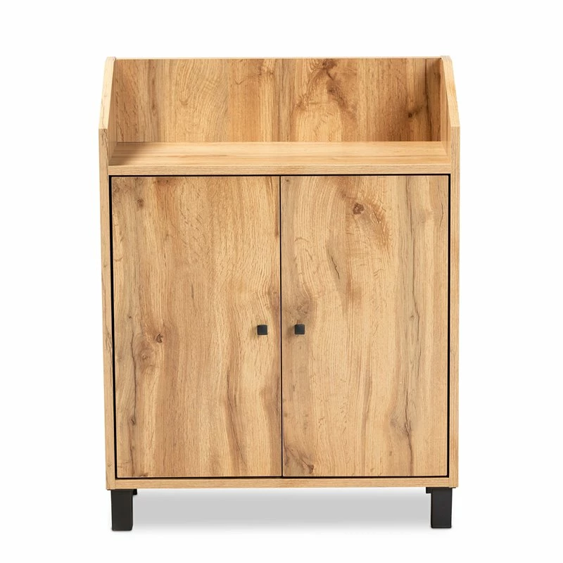Buy ๐ Baxton Studio Rossin Oak Brown Finished Wood 2-Door Entryway ๐ Shoe Cabinet ๐ - Image 5