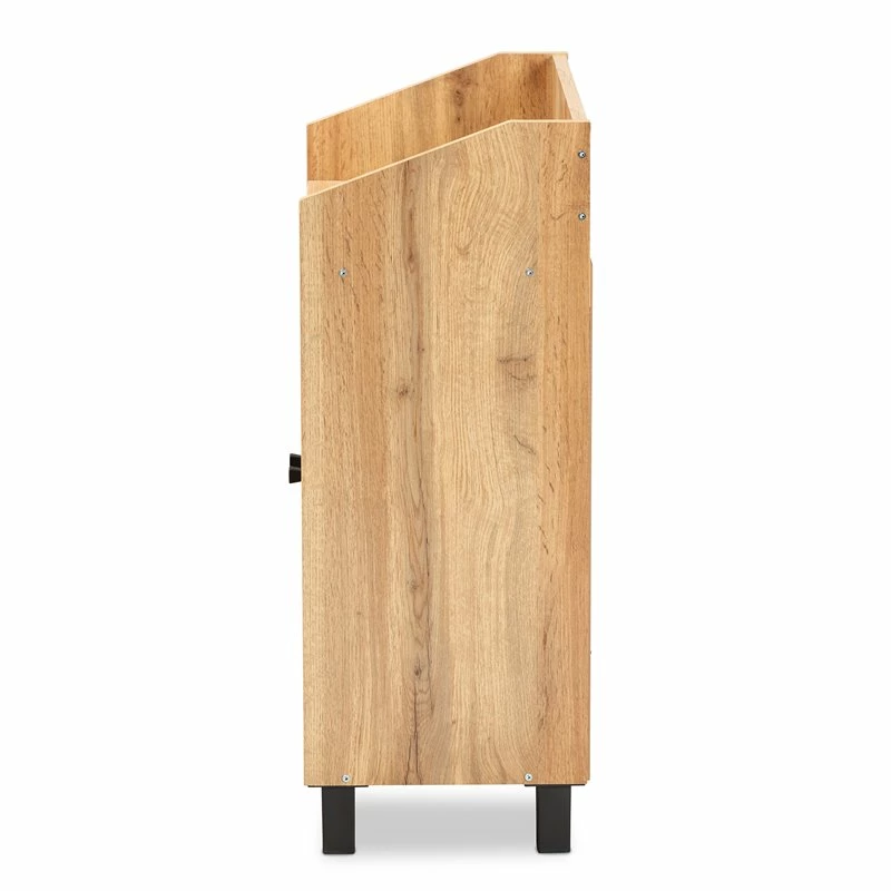 Buy ๐ Baxton Studio Rossin Oak Brown Finished Wood 2-Door Entryway ๐ Shoe Cabinet ๐ - Image 6