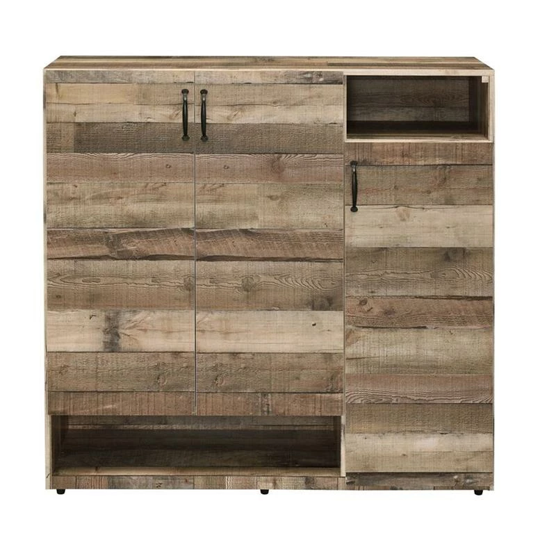 Outlet ๐ Benjara 15" 3-door Wood ๐ Shoe Cabinet With Multiple Storage Compartments In Brown ๐ - Image 2