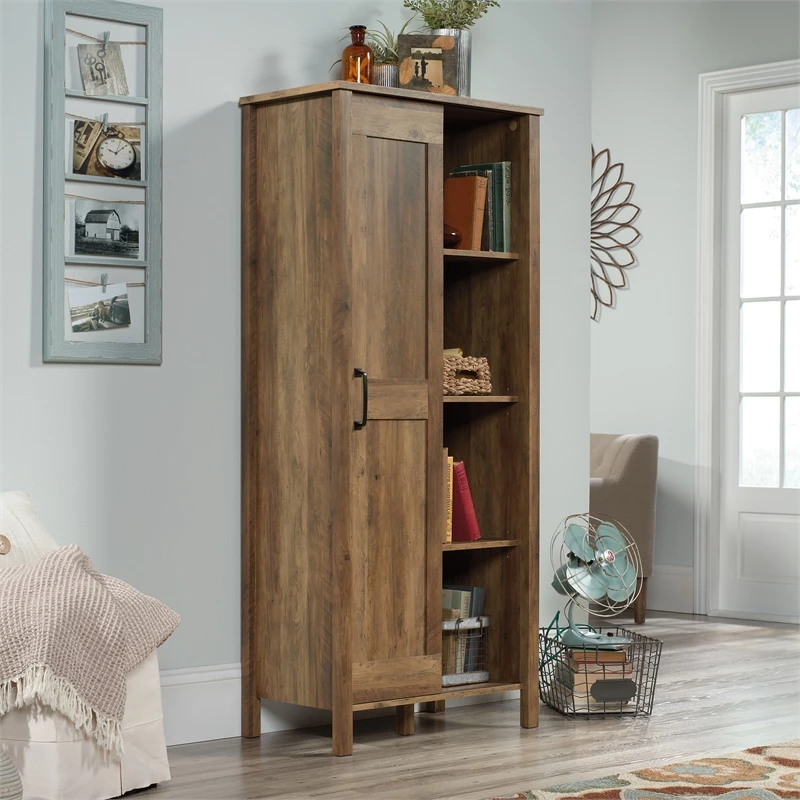 Best deal โ Sauder Engineered Wood Sliding Door Cabinet In Rural Pine/Brown Finish ๐ - Image 6