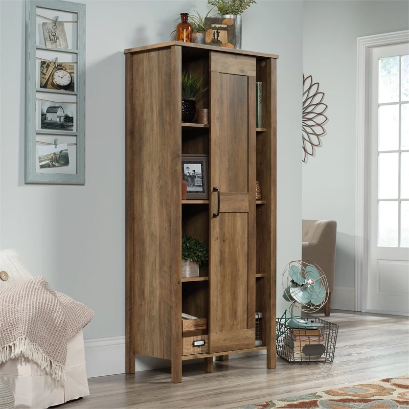Best deal โ Sauder Engineered Wood Sliding Door Cabinet In Rural Pine/Brown Finish ๐ - Image 7