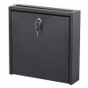 Hot Sale 😀 Scranton & Co Small Wall-Mounted Mailbox With Lock In Black 😉