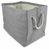 Best Sale 🎁 DII 14" Rectangle Modern Style Paper Medium Solid Basket In Gray 🎉
