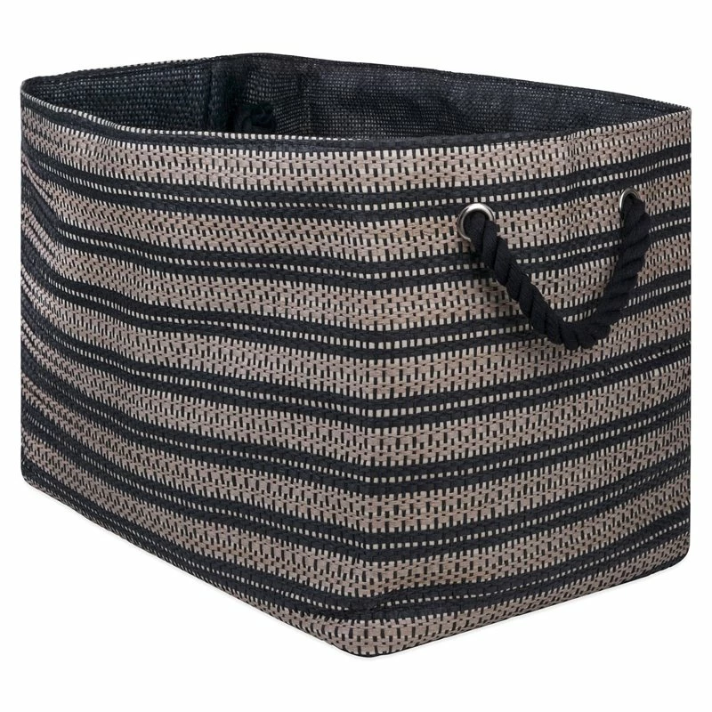Best reviews of ๐งจ DII 12" Rectangle Modern Style Paper Large Basketweave Bin In Stone ๐