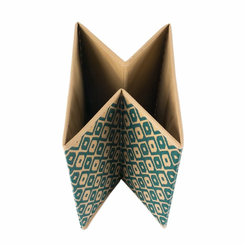 New ๐ DII Square Nonwoven Polyester Cube Ikat Storage Bin In Teal Blue (Set Of 2) โค๏ธ - Image 2