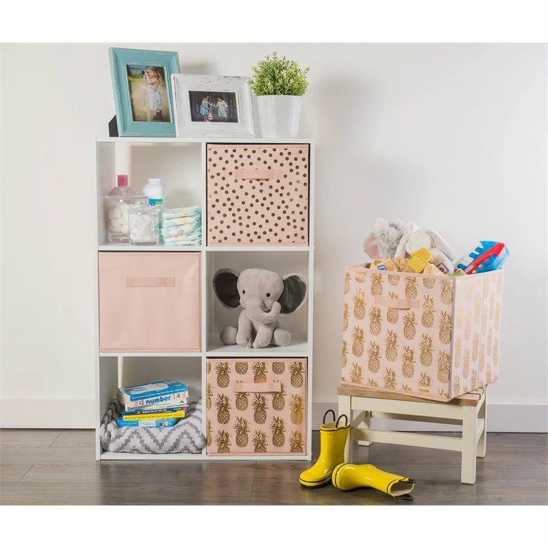 Hot Sale 🤩 DII 12.9" Square Nonwoven Solid PP Plastic Cube Storage Bin In Pink (Set Of 2) 💯 - Image 2