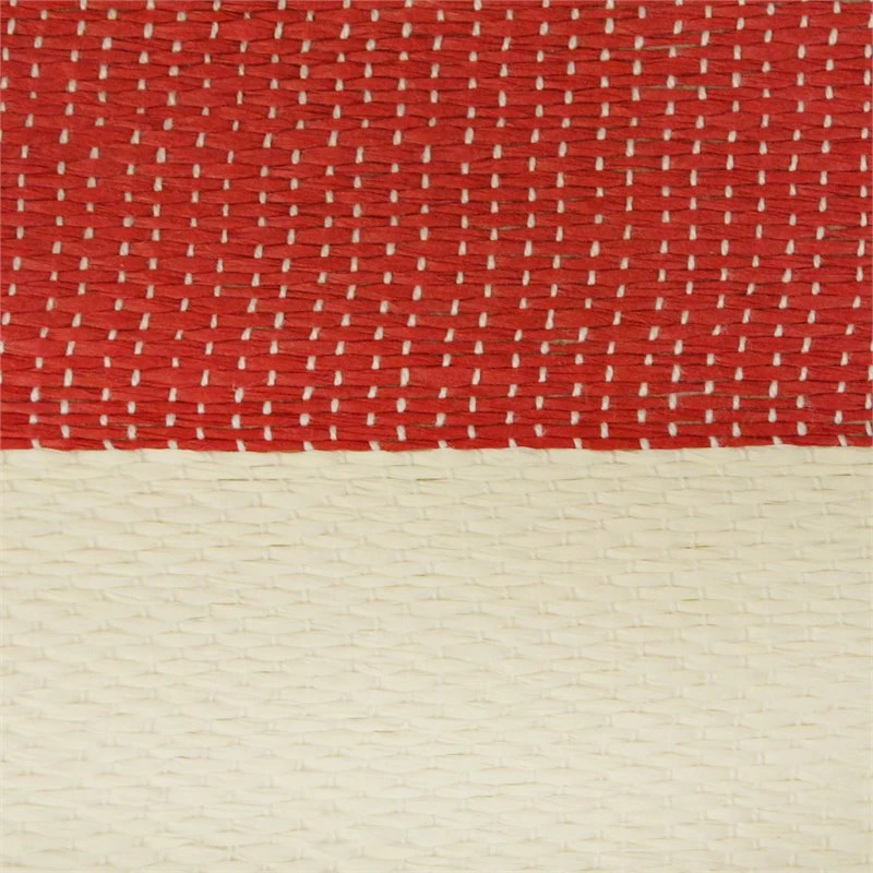 Best reviews of โค๏ธ DII 15" Rectangle Modern Paper Large Stripe Basket In Red Finish โ - Image 3