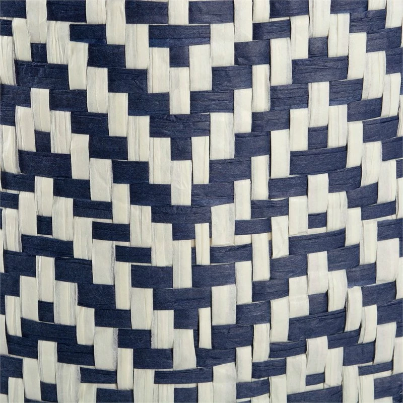 Promo ๐ DII 10" Rectangle Modern Style Paper Small Chevron Bin In Blue ๐ - Image 3