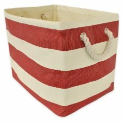 Best reviews of ๐ DII Rectangle Modern Style Paper Stripe Large Storage Bin In Tango Red ๐
