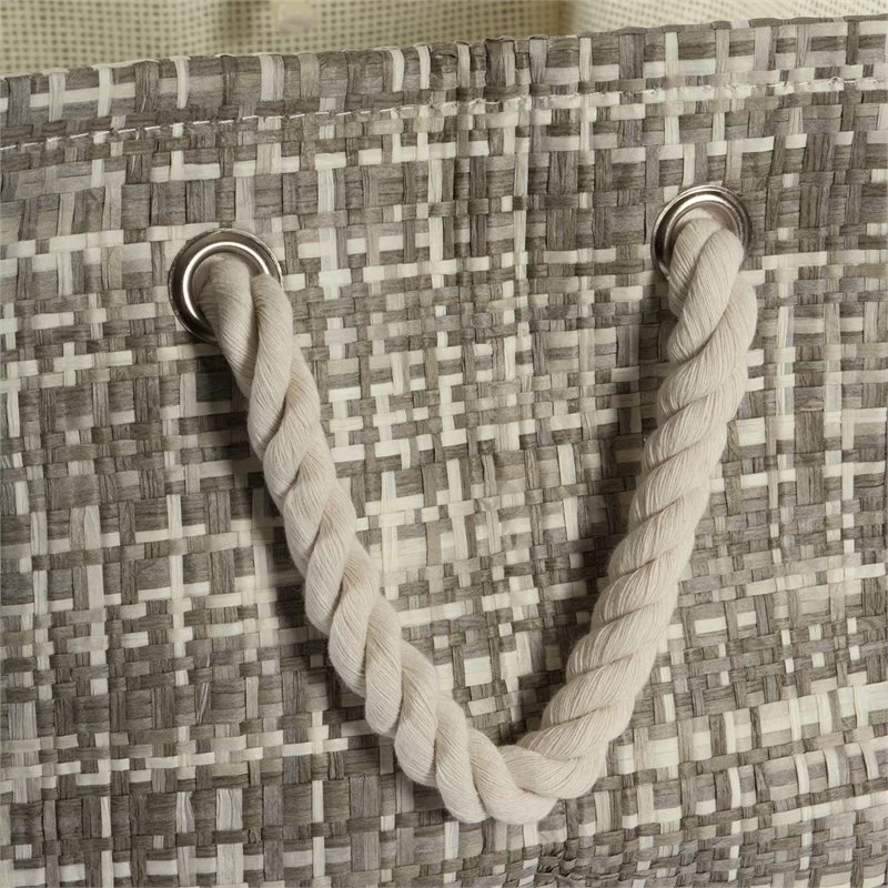 Best deal ๐งจ DII Rectangle Modern Style Paper Tweed Large Storage Bin In Gray โจ - Image 3