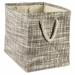 Best deal 🧨 DII Rectangle Modern Style Paper Tweed Large Storage Bin In Gray ✨