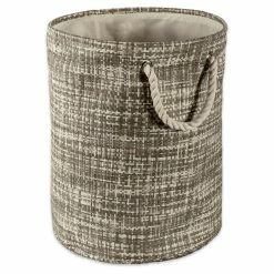 Best Pirce ๐งจ DII Round Modern Style Paper Tweed Medium Storage Bin In Gray ๐