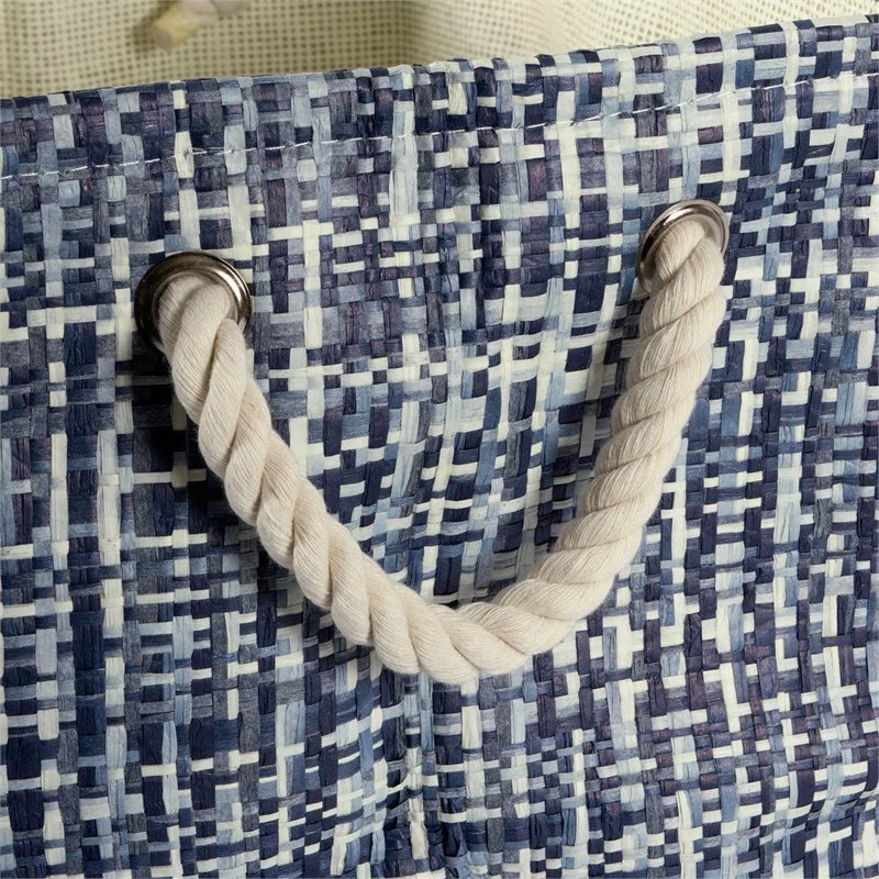 Cheap ๐คฉ DII Rectangle Modern Style Paper Tweed Large Storage Bin In Nautical Blue ๐ - Image 3