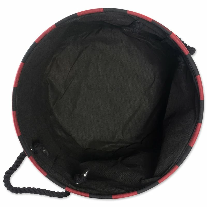 Cheap ๐ DII Round Polyester Buffalo Check Medium Storage Bin In Red/Black ๐ - Image 3