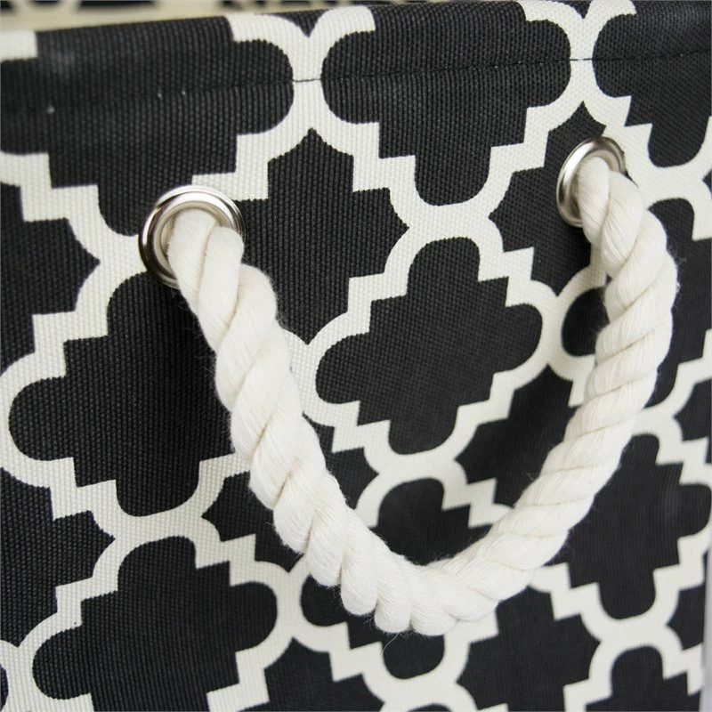 Buy 🎉 DII Rectangle Modern Polyester Lattice Small Storage Bin In Black 🥰 - Image 2