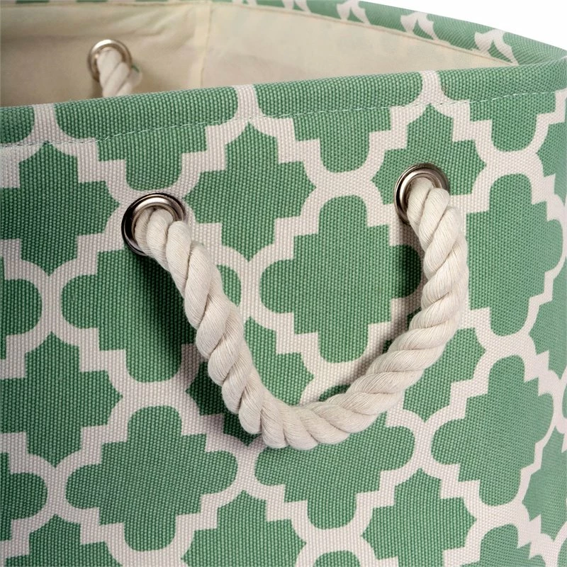 Coupon โ๏ธ DII Rectangle Modern Polyester Lattice Large Storage Bin In Bright Green ๐ฏ - Image 3