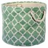 Best deal ⭐ DII Round Modern Polyester Lattice Small Storage Bin In Bright Green 🥰