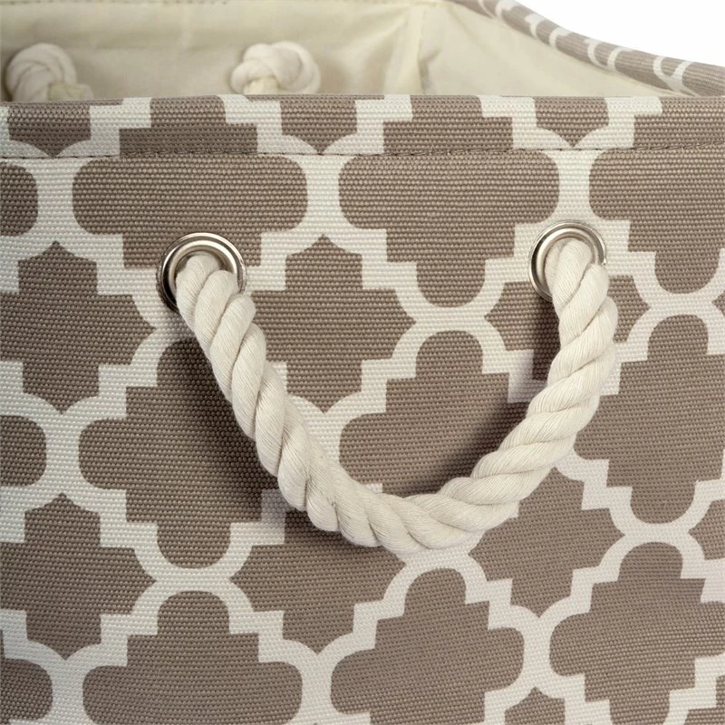 Coupon ๐ DII Rectangle Modern Polyester Lattice Medium Storage Bin In Brown ๐งจ - Image 3