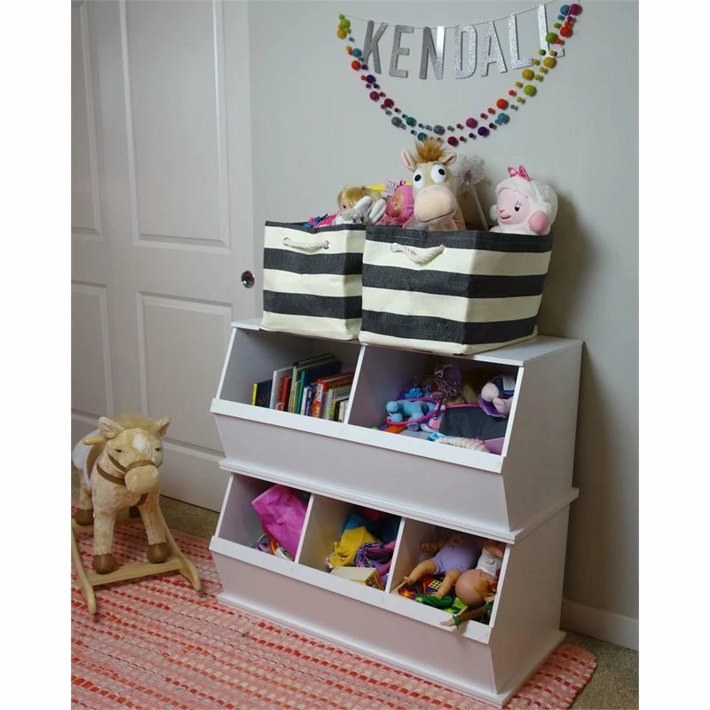 Outlet ⭐ DII Rectangle Modern Style Paper Stripe Large Storage Bin In Black 😍 - Image 2