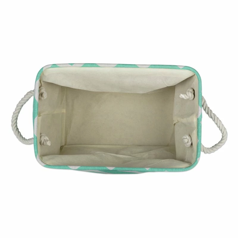 Best deal 😉 DII Rectangle Modern Polyester Chevron Large Storage Bin In Aqua Blue 🛒 - Image 2