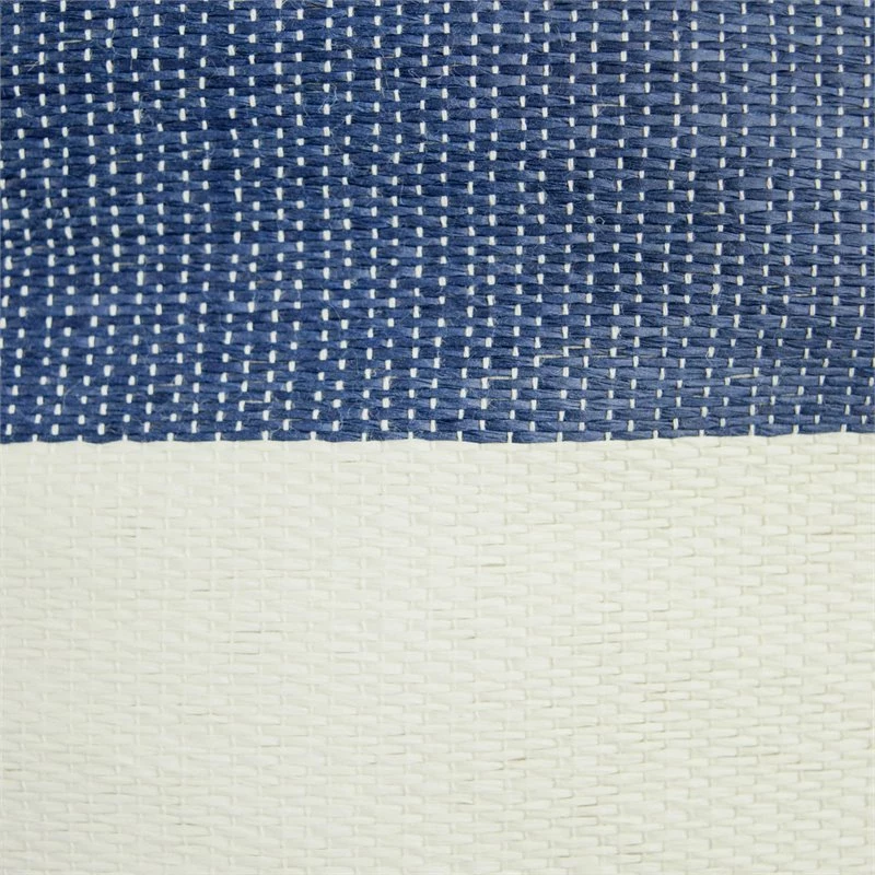 Brand new โ๏ธ DII Round Modern Style Paper Stripe Medium Storage Bin In Nautical Blue ๐ - Image 3